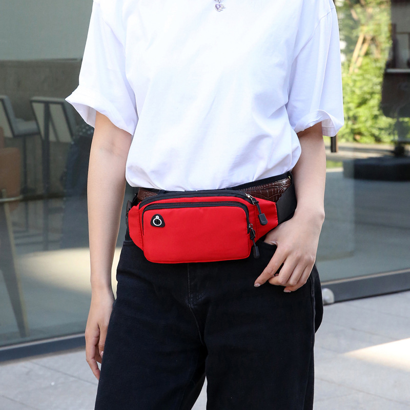 Спортна чанта за талия с еластична лента, унисекс, полиестер, дишаща, ултралека, за открити спортове