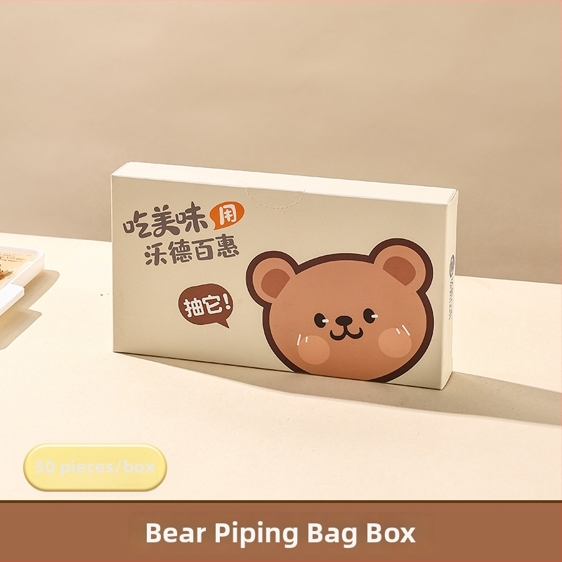 Egyszer használatos díszítő tasak csővel, élelmiszer-minőségű PE anyagból torta és sütemények dekorációjához