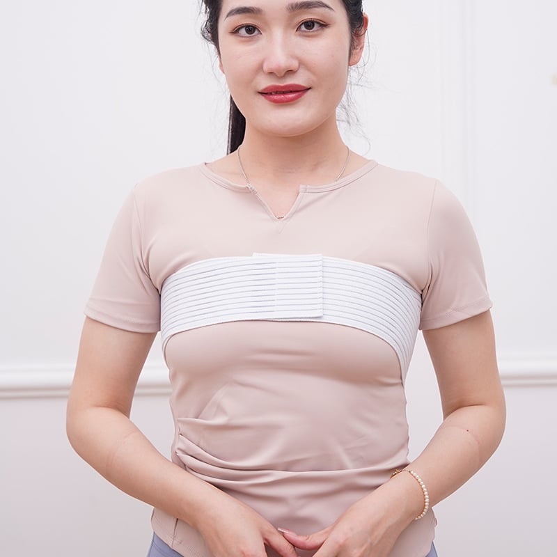 Najlon grudni pojas s oblikovanom čašicom, prozračna gornja podrška, podesivi korsetski stil pojasa