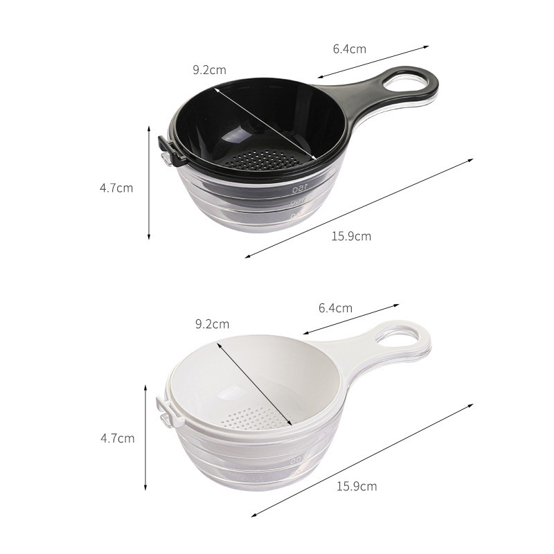 ECHO lisztszitó leválasztható kézi szűrőhálóval és mérőedénnyel, Japánban gyártva