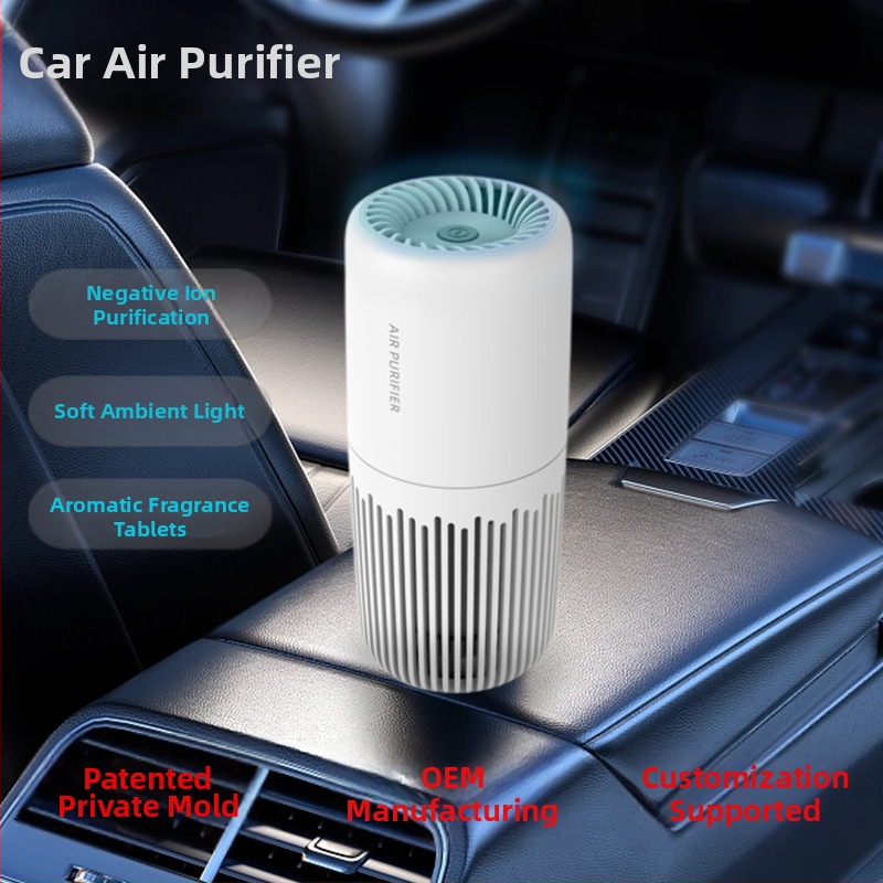 Q3 autový čistič vzduchu s negatívnymi iónmi, kompaktný stolný čistič, 5V, <3W, 10 miliónov ión/cm³