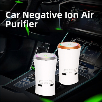 Automobilný čistič vzduchu AS12, USB napájanie 5V, 12W, koncentrácia záporných iónov 10 miliónov ión/cm³, pokrytie 10 m²