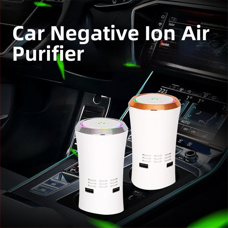 Automobilný čistič vzduchu AS12, USB napájanie 5V, 12W, koncentrácia záporných iónov 10 miliónov ión/cm³, pokrytie 10 m²