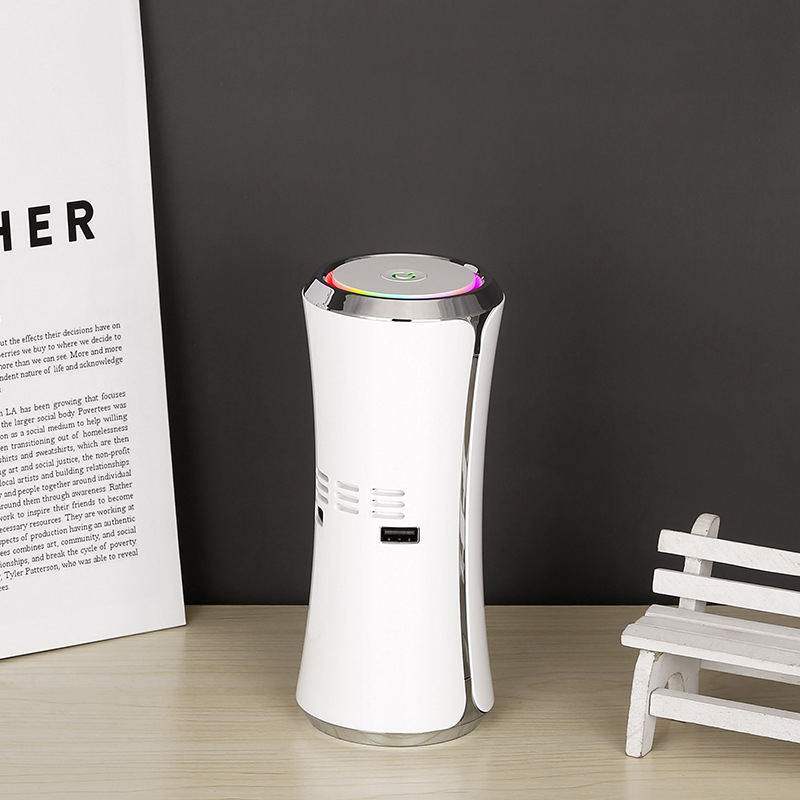 Απολυμαντής αέρα αυτοκινήτου AS12, USB τροφοδοσία 5V, 12W, συγκέντρωση αρνητικών ιονίων 10 εκατομμύριων ιον/cm³, κάλυψη έως 10 m²