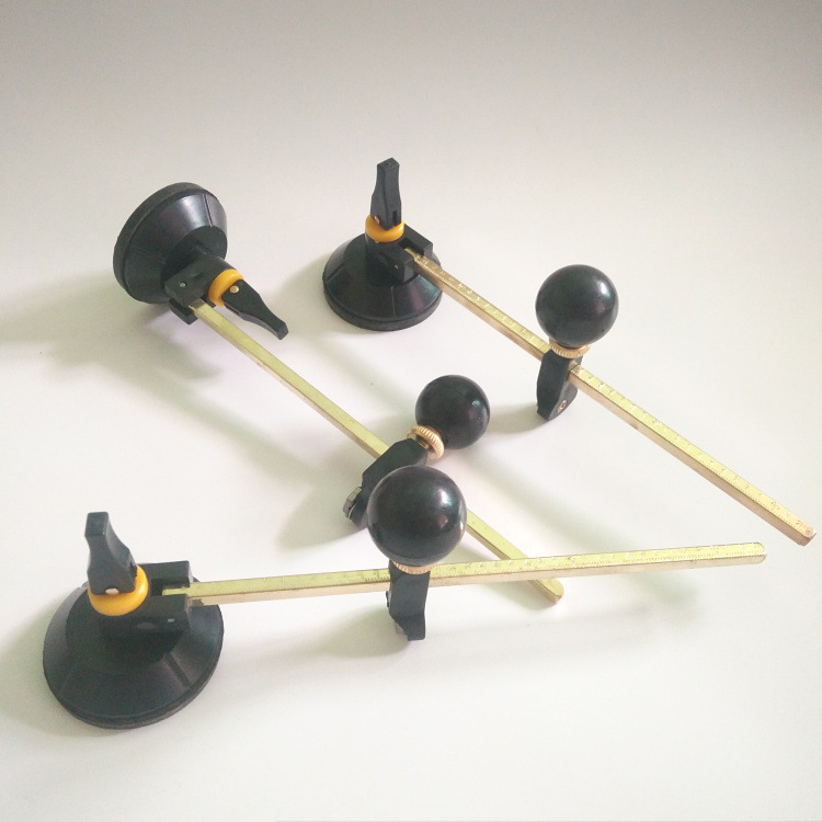 Стъклен инструмент за пробиване на дупки с 6-колесен ролерен компасен нож; Бранд Health tools; Приложими индустрии: дълбока обработка на стъкло; Производствен процес: електроплакиране.