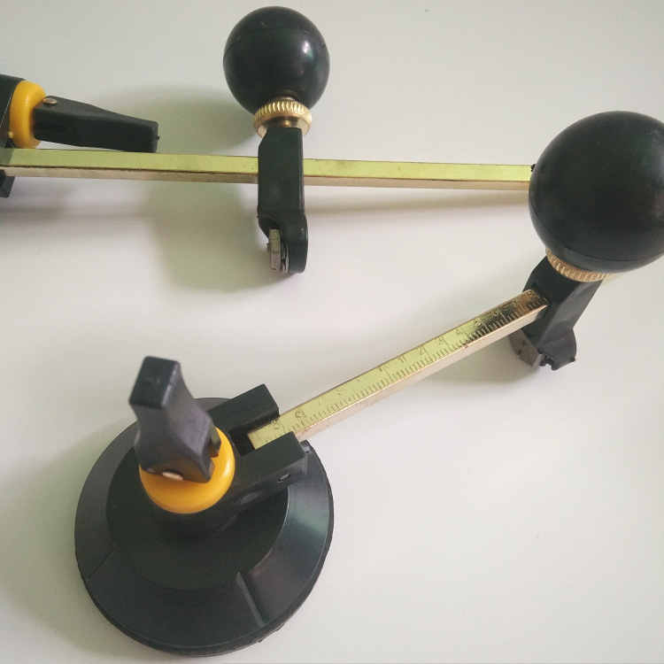 Стъклен инструмент за пробиване на дупки с 6-колесен ролерен компасен нож; Бранд Health tools; Приложими индустрии: дълбока обработка на стъкло; Производствен процес: електроплакиране.