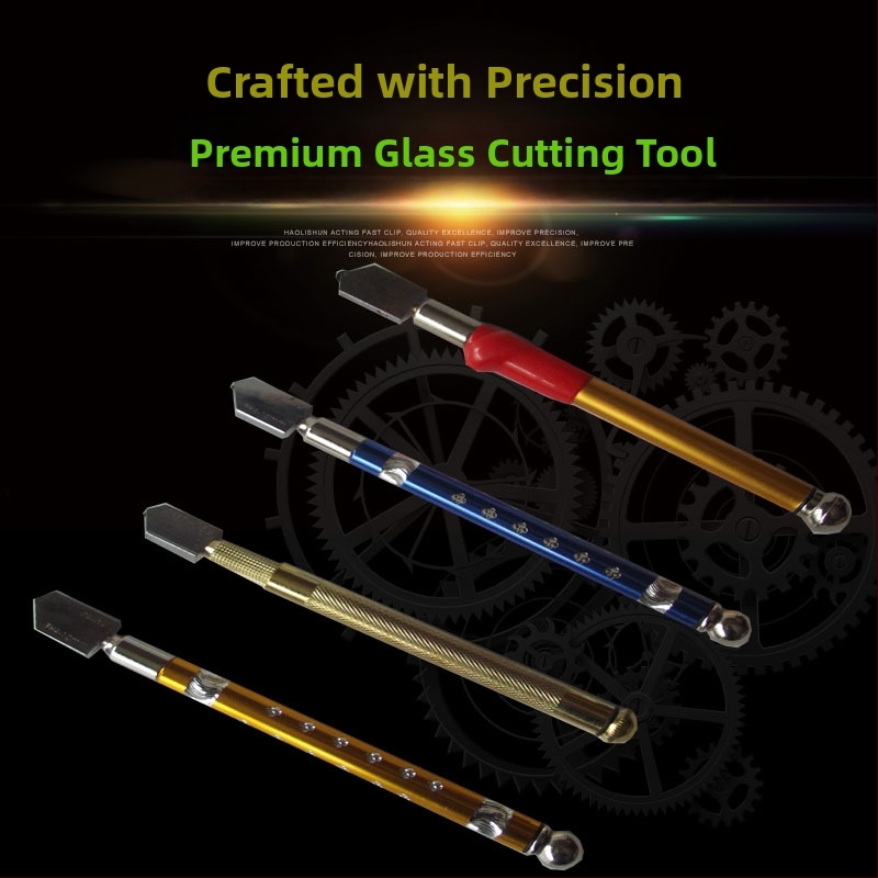 Rulový rezací nôž na sklo pre sklenené dlaždice (Hrúbka rezania 3–12 mm; Dĺžka 200 mm; Materiál: zliatina kovov)