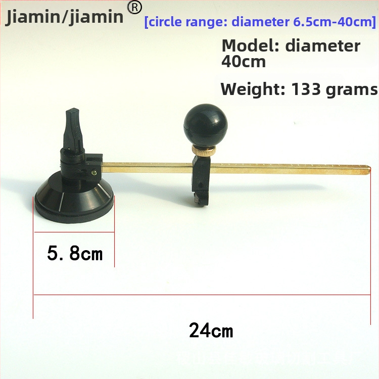 Sklenený nástroj na otvorenie otvorov a vyznačovanie kruhov s šesťkolesovým valčekom | Značka: 0001; Priemysel: Kameň; Výrobný proces: Electroplating; Autorizovaná súkromná značka: Áno