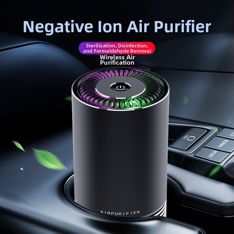 Čistič vzduchu do auta s negatívnymi iónmi, nabíjateľný cez USB, 3W, model T1