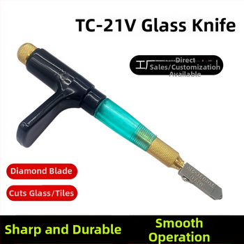 Tăietor de sticlă cu diamant pentru sticlă groasă, instrument casnic de tăiere a plăcilor, cap de tăiere pentru plăci