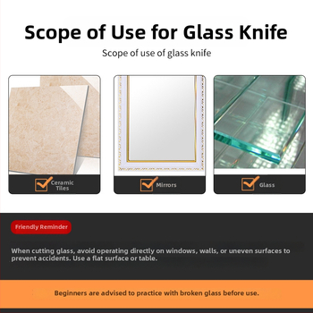 Tăietor de sticlă cu diamant pentru sticlă groasă, instrument casnic de tăiere a plăcilor, cap de tăiere pentru plăci
