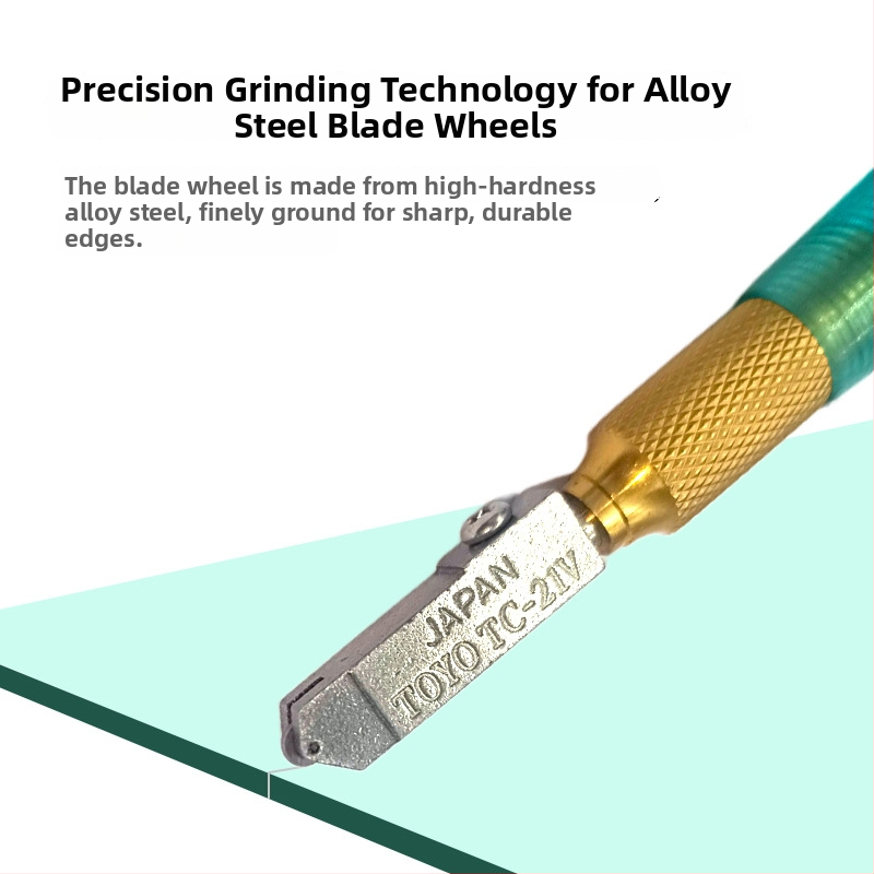 Tăietor de sticlă cu diamant pentru sticlă groasă, instrument casnic de tăiere a plăcilor, cap de tăiere pentru plăci