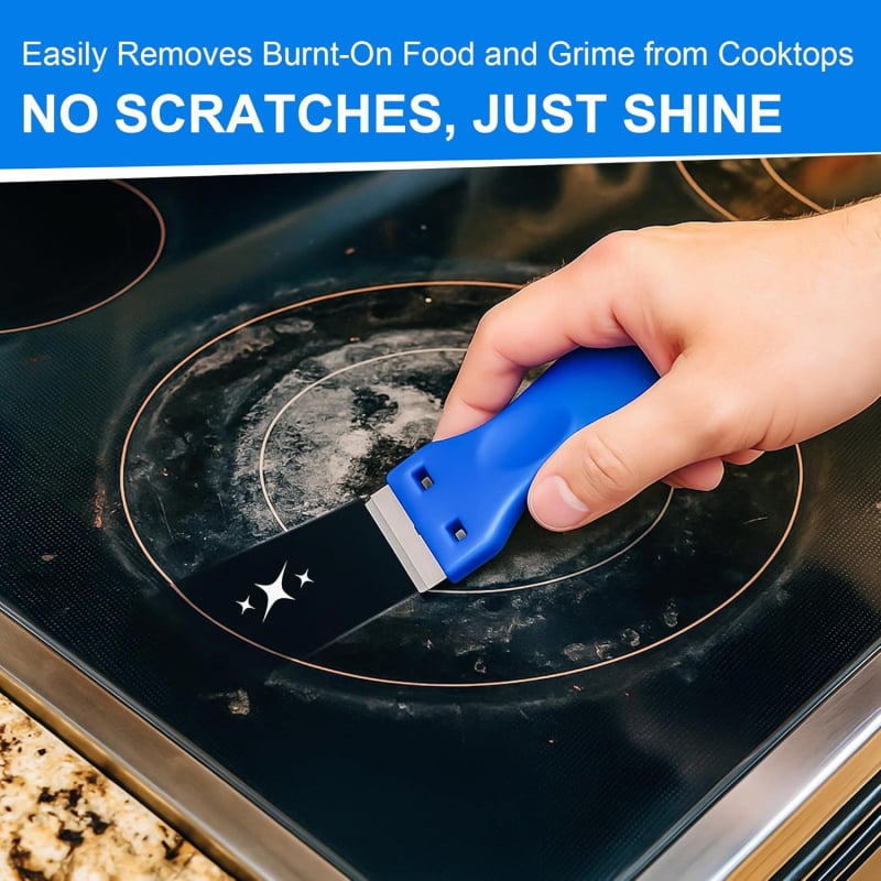 Kapar za staklenu ploču s neabrazivnim setom za čišćenje i dodatnim zamjenskim oštricama