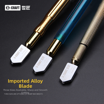 Tăietor de sticlă cu role – model din aliaj de aluminiu, grosimea tăierii 5–15 mm, lamă metalică, seria de tăietori pentru sticlă