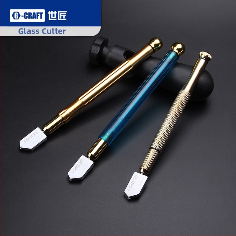 Tăietor de sticlă cu role – model din aliaj de aluminiu, grosimea tăierii 5–15 mm, lamă metalică, seria de tăietori pentru sticlă