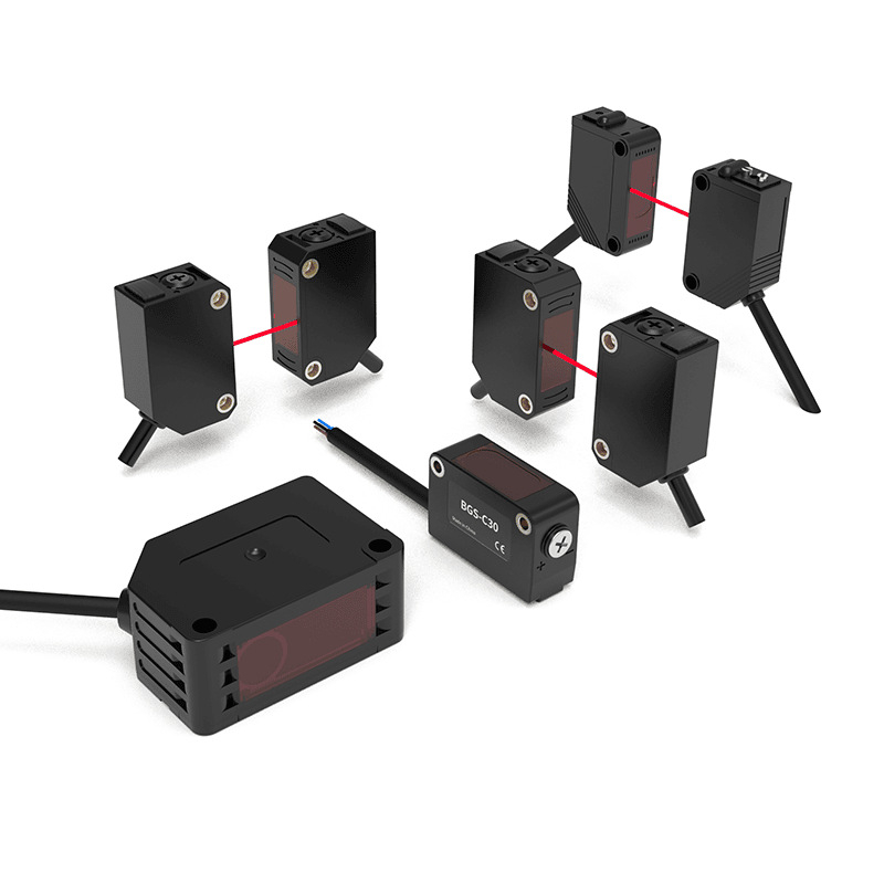 Kvadratni infracrveni fotoelektrični senzor, Pr-ng30, domet detekcije 2,5–5 mm, izlaz NPN/PNP, IP65