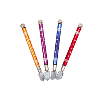 Cuțit manual pentru sticlă cu role — model Colorful, cu vârf de tăiere din carbură, pentru plăci ceramice și sticlă, grosime de tăiere 10–20 mm, procesare personalizabilă