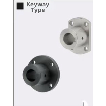 Suport pentru ax ghid din aliaj de aluminiu, cu șezut flanș circular, ax optic fix, canelură pentru cheie 20/25