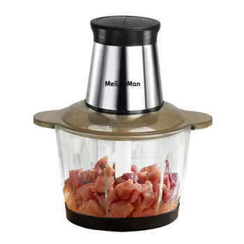 Kućni mlin za meso, potpuno automatski, tijelo od nehrđajućeg čelika, 4 oštrice, kapacitet 1–3 L, motor brzine ispod 10 000 rpm