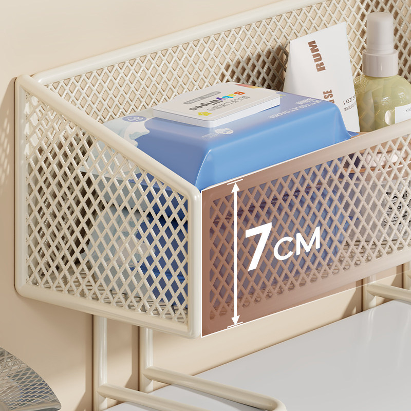 Polica iznad zahoda — višenamjenski spremnik za pohranu s držačem za mokre maramice | moderni minimalistički stil | Qin Qi