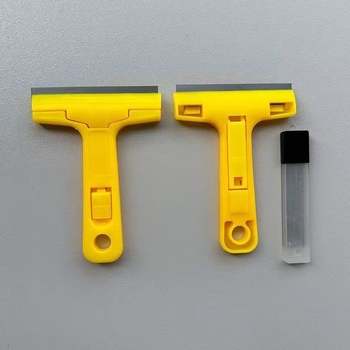 Kućni čistilni scraper s debelim držalom za pločice i staklo – uklanja ljepilo i žbicu, Model 008, Marka Qichuan, Materijal PP+ugljikova čelik, Prilagodljiv