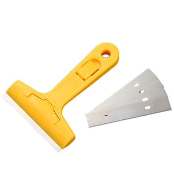 Kućni čistilni scraper s debelim držalom za pločice i staklo – uklanja ljepilo i žbicu, Model 008, Marka Qichuan, Materijal PP+ugljikova čelik, Prilagodljiv