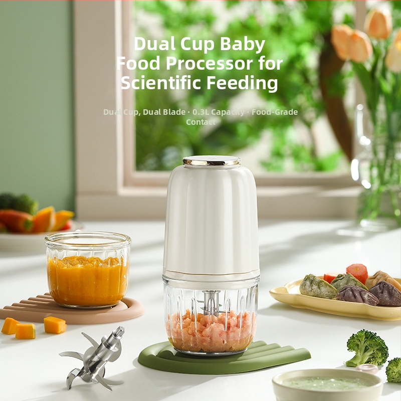 Viacúčelový prístroj na detskú výživu s skleneným pohárom, kapacita pod 1 l, dvojité miešacie čepele, 10 000–19 999 ot./min, 111–240 V