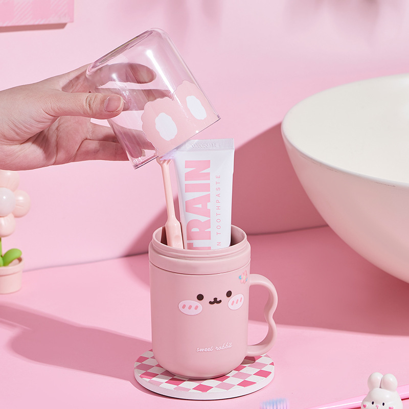 Čaša za ispiranje usta i putni set četkica za zube s kutijom za pohranu, prijenosno, PP materijal, 120