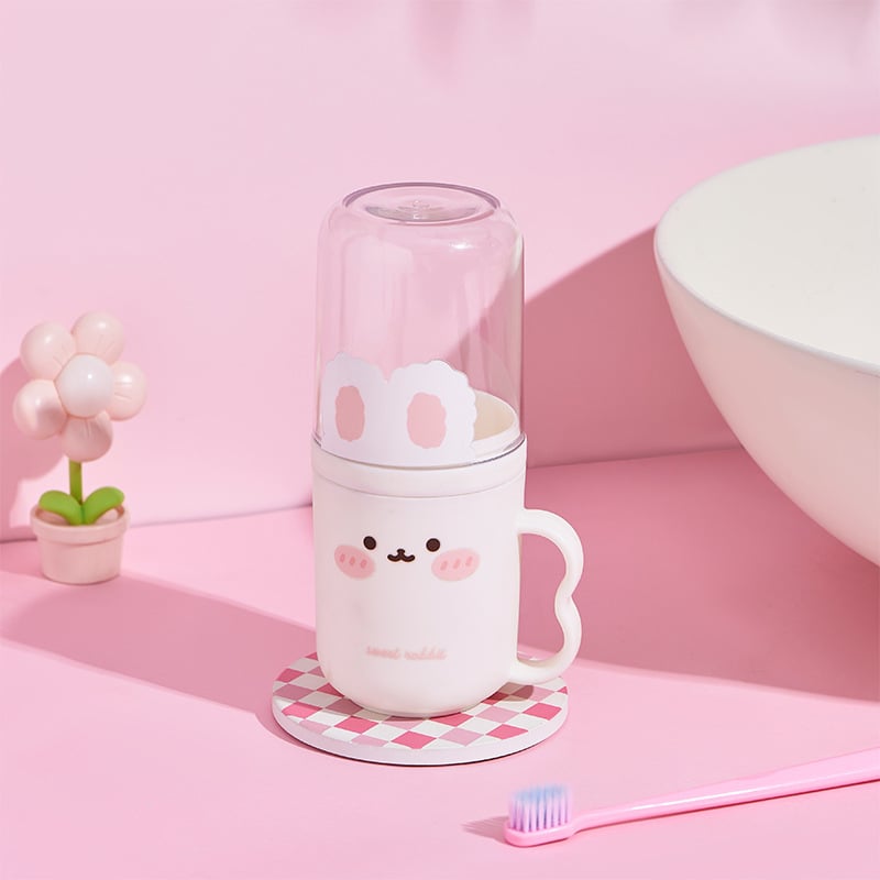 Čaša za ispiranje usta i putni set četkica za zube s kutijom za pohranu, prijenosno, PP materijal, 120