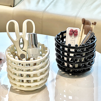 Kanta za odlaganje u kupaonici, ručni pleteni stil, materijal PP, lagani luksuz (Materijal: PP; Brand: Like joe; Model: Hand knitted storage bucket)