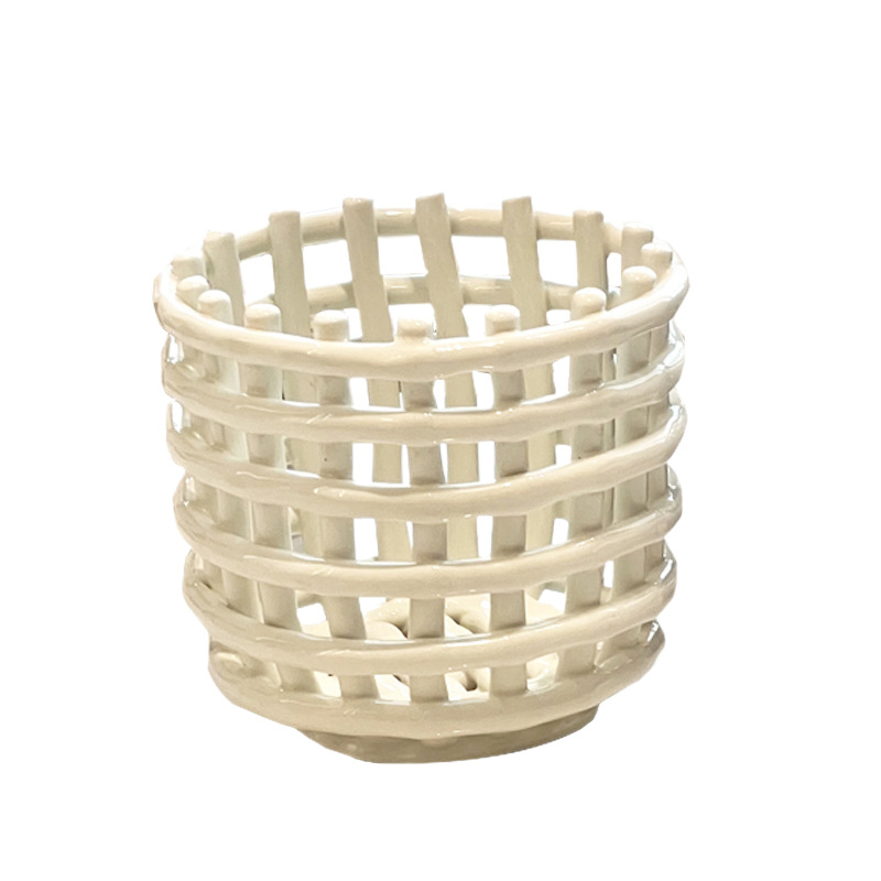 Kanta za odlaganje u kupaonici, ručni pleteni stil, materijal PP, lagani luksuz (Materijal: PP; Brand: Like joe; Model: Hand knitted storage bucket)