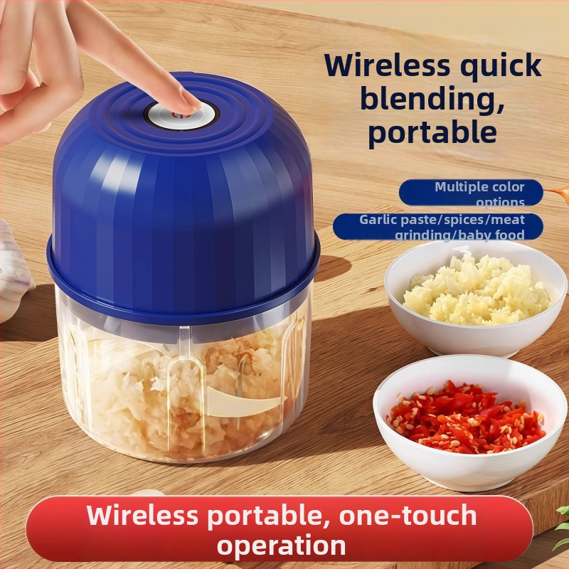 Bežični električni mljevač češnjaka i mljevenje čili – Višefunkcionalni uređaj za pastu od češnjaka, plastični, 3.7V, Gillai