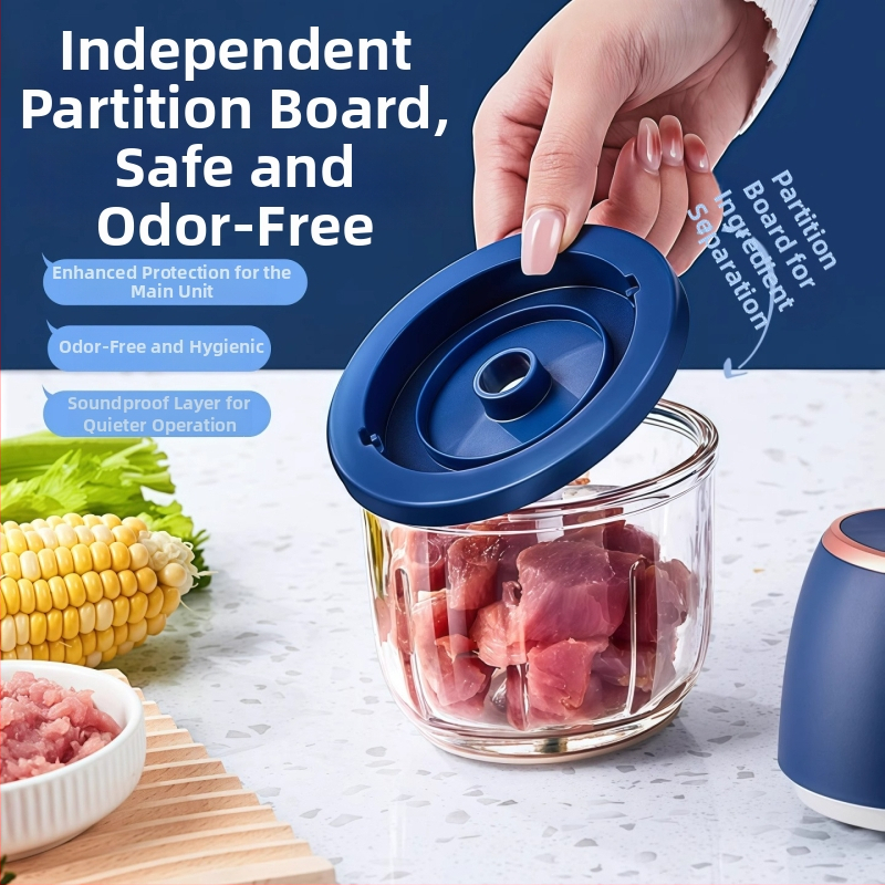 Bežični električni mljevač češnjaka i mljevenje čili – Višefunkcionalni uređaj za pastu od češnjaka, plastični, 3.7V, Gillai