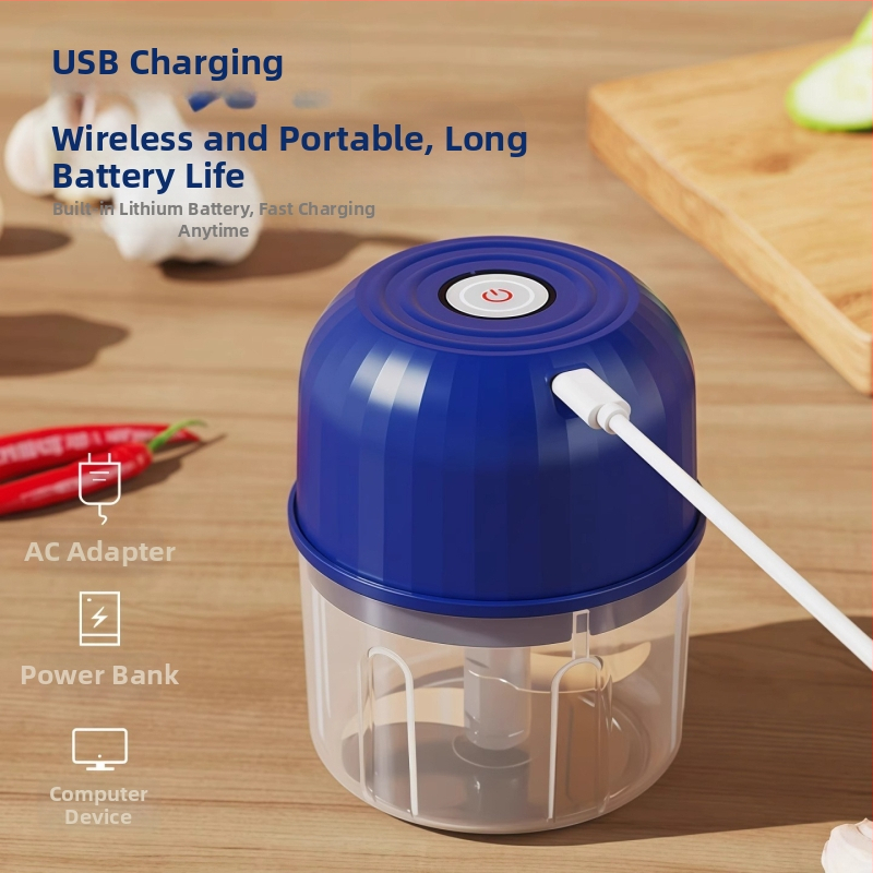 Bežični električni mljevač češnjaka i mljevenje čili – Višefunkcionalni uređaj za pastu od češnjaka, plastični, 3.7V, Gillai