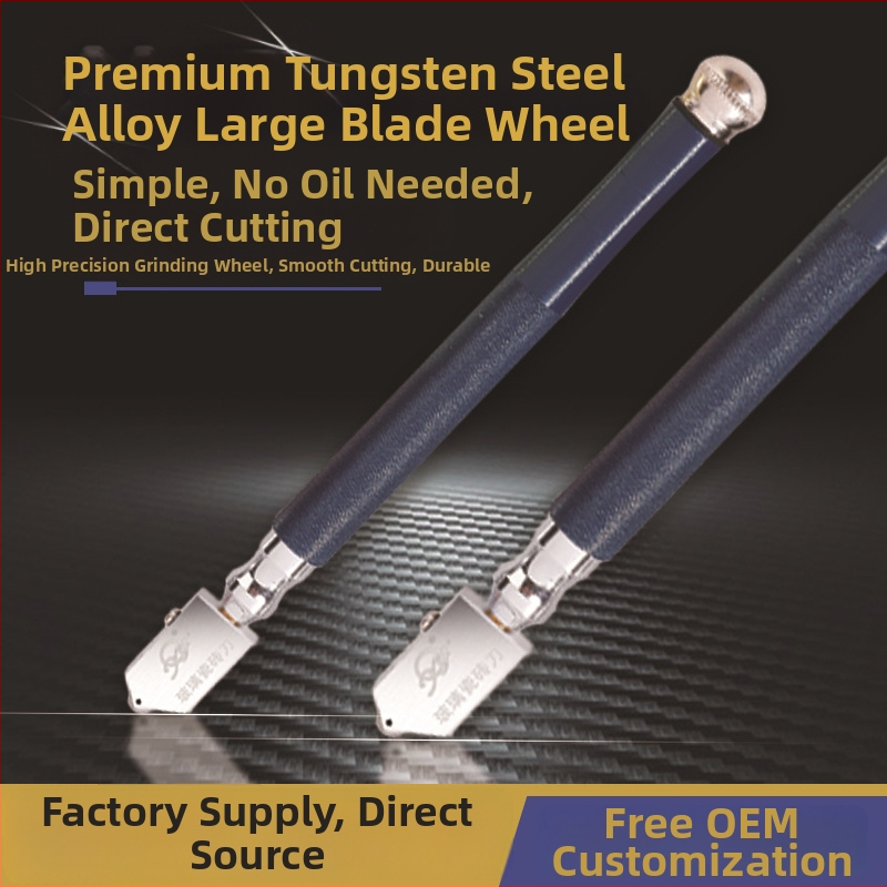 Dlaždicový a sklenený rezací nôž s ručným kruhovým ostrím — Yanfeng AuHUN, dostupná personalizácia, elektroplatovanie, hmotnosť 0,07 kg