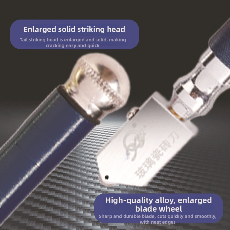 Dlaždicový a sklenený rezací nôž s ručným kruhovým ostrím — Yanfeng AuHUN, dostupná personalizácia, elektroplatovanie, hmotnosť 0,07 kg