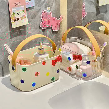 Coș de depozitare pentru baie, din plastic, stil INS, model xh00392, pachet 32 bucăți