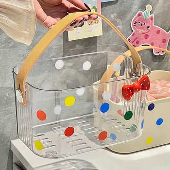 Coș de depozitare pentru baie, din plastic, stil INS, model xh00392, pachet 32 bucăți