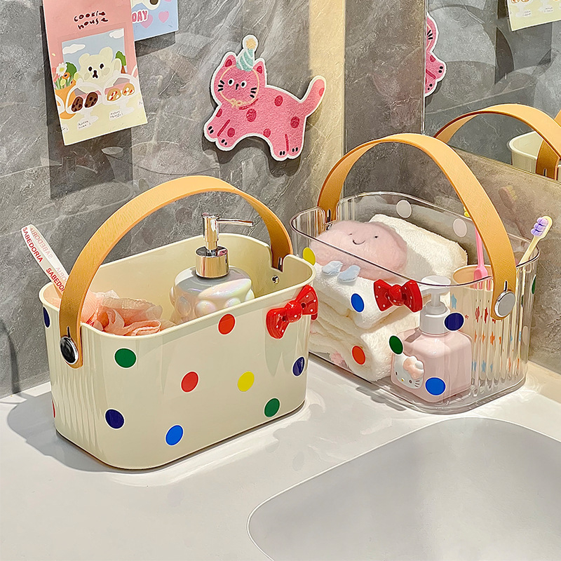 Coș de depozitare pentru baie, din plastic, stil INS, model xh00392, pachet 32 bucăți