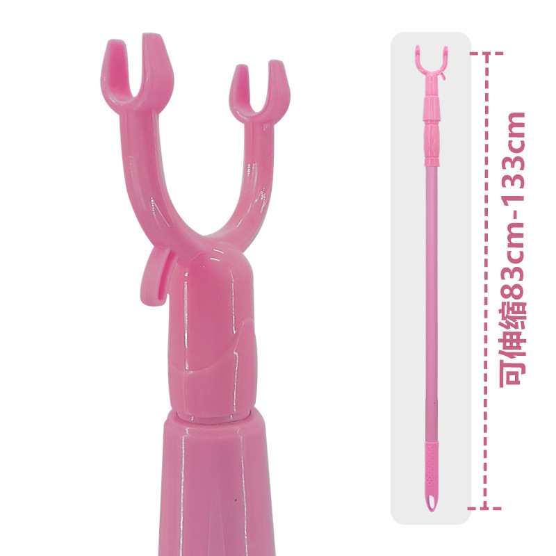 Fém teleszkópos ruhaszárító rúd erkélyre; modern, minimalist stílus; műanyag+fém villa; 2017 nyarán bemutatva