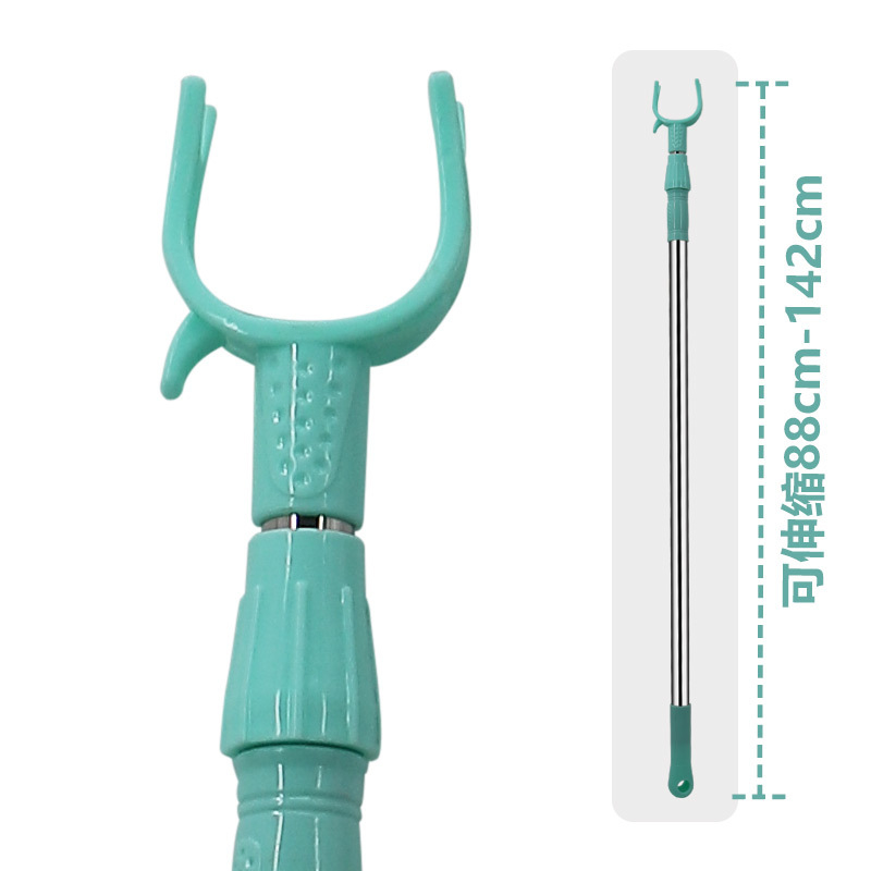 Fém teleszkópos ruhaszárító rúd erkélyre; modern, minimalist stílus; műanyag+fém villa; 2017 nyarán bemutatva