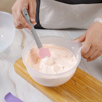 Vas de amestec din plastic, cu mâner, stackable – pentru decorarea torturilor, glazură și amestecare