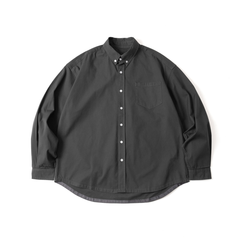 Pamučna košulja–jaknica, labav kroj, rever ovratnik, dugi rukavi, japanski retro stil