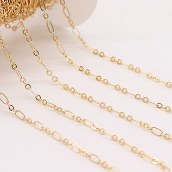 Lanț în formă de O, cu ciucuri, din cupru, placat cu electroplacare, pentru accesorii DIY