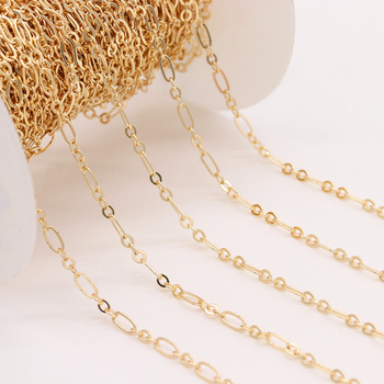 Lanț în formă de O, cu ciucuri, din cupru, placat cu electroplacare, pentru accesorii DIY