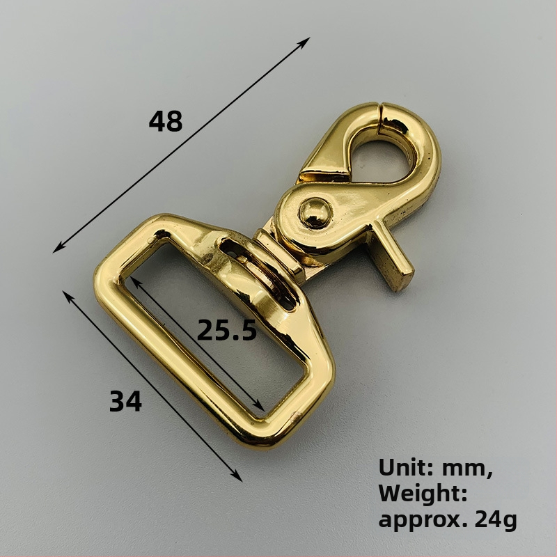 Hardvér pre tašky: spona zinkovej zliatiny a lobster západ pre ramenný popruh; mestský minimalistický štýl; model XBB026; odolný voči opotrebeniu; značka Broken copper.