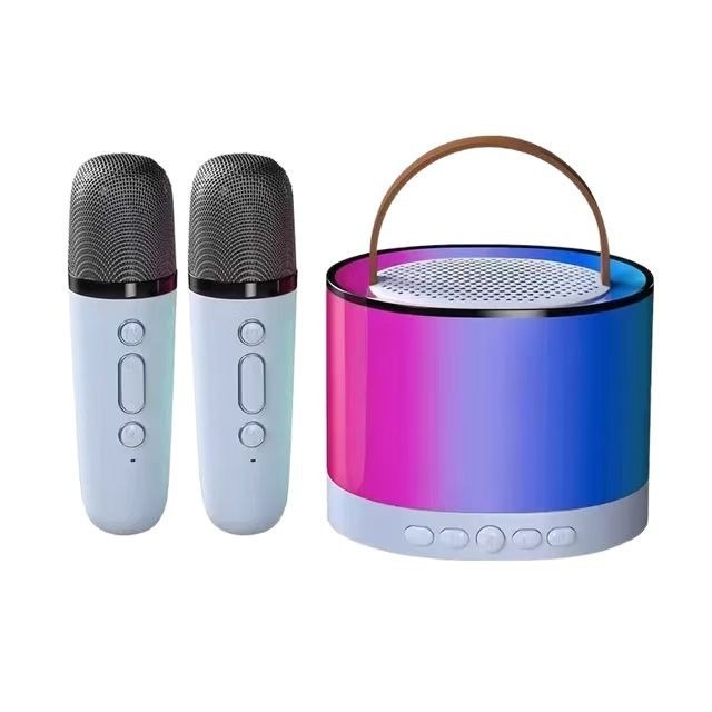 K52 bežični karaoke zvučnik s ugrađenim mikrofonom – Bluetooth 5.3, 2 zvučnika, 10W izlaz, frekvencijski raspon 100 Hz–20 kHz, ugrađena baterija 2000–4000 mAh