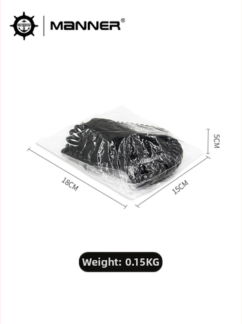 Manner šnúrka na nohu pre surfovanie, otáčateľná, teleskopická, 5.5 mm TPU