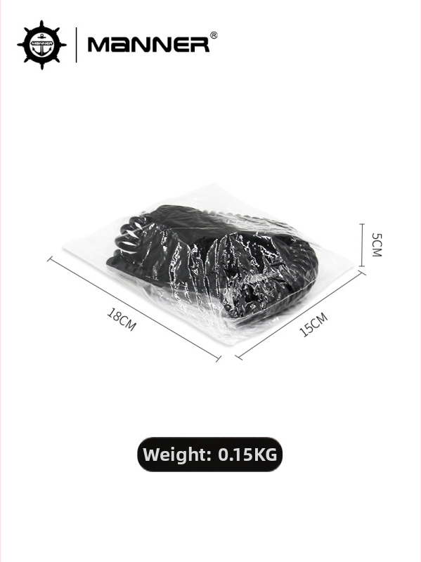 Manner šnúrka na nohu pre surfovanie, otáčateľná, teleskopická, 5.5 mm TPU