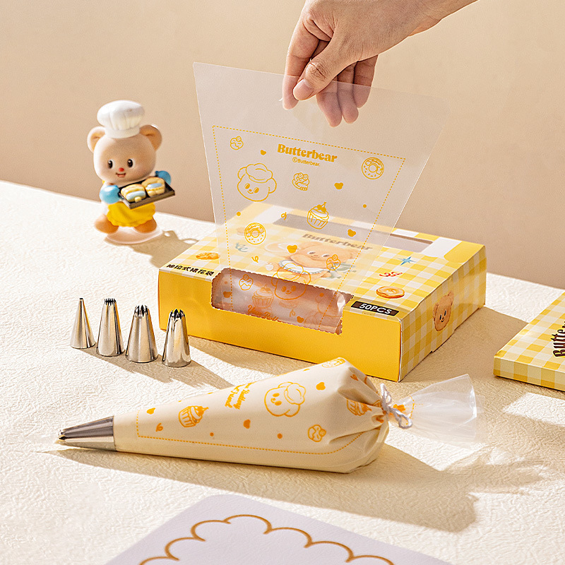 Set de pungă pentru decorare cu duze pentru cofetărie — material PE, calitate alimentară, Modern Housewife